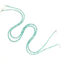 蓝色磷灰石 - 刻面 - 珠项链