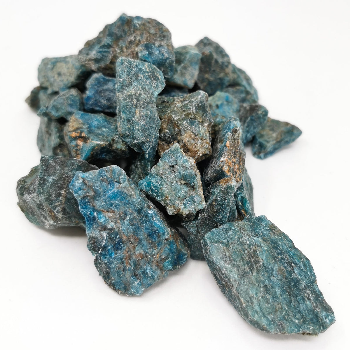 Blue Apatite specimen from Anosy region, Madagascar.