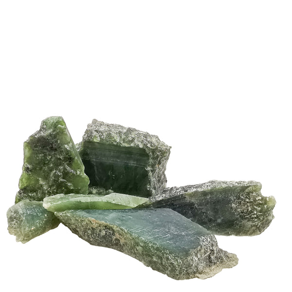 BC Nephrite Jade Offcuts - Low Grade - Rough