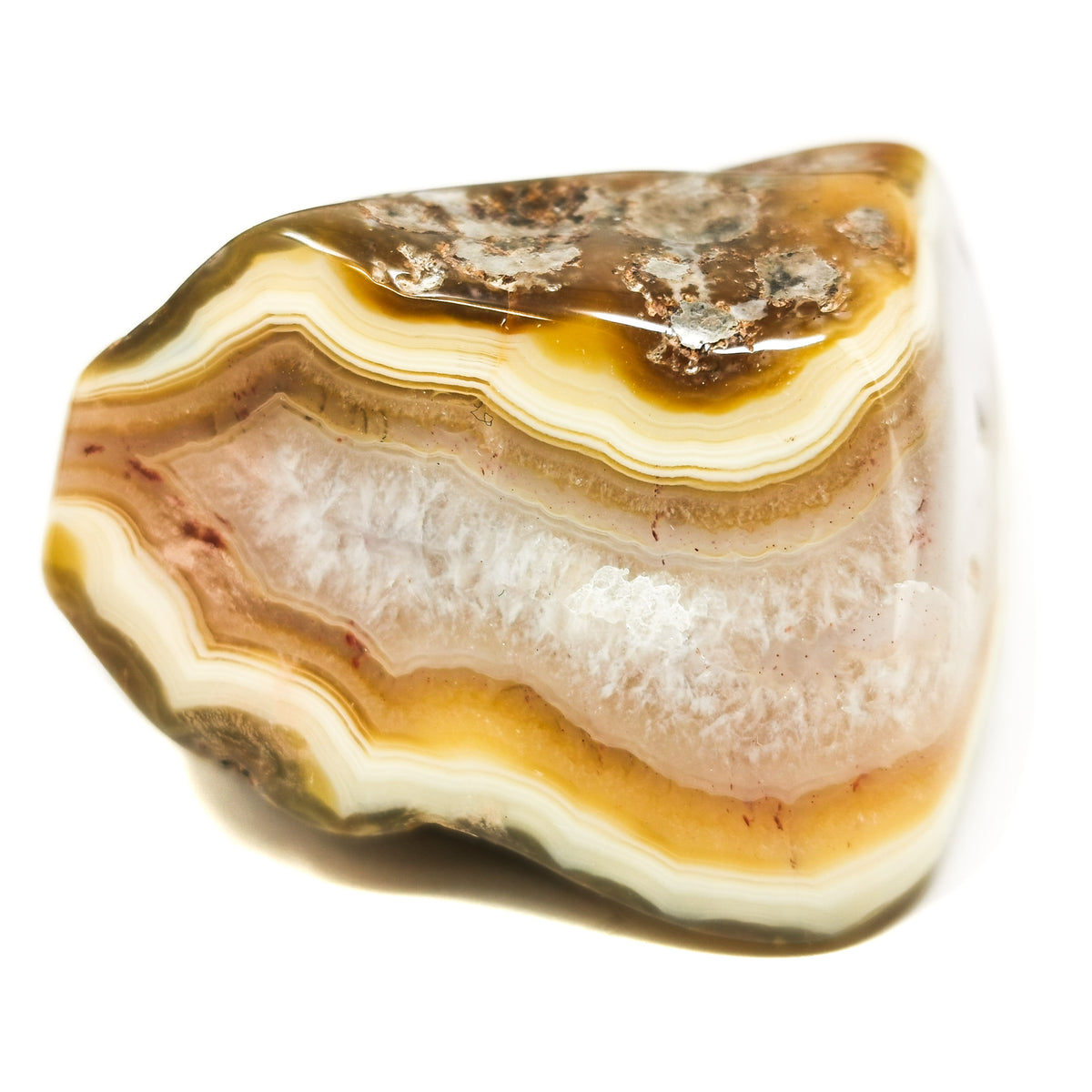 Bahia river agate tumble, Brazil: group of tumbles