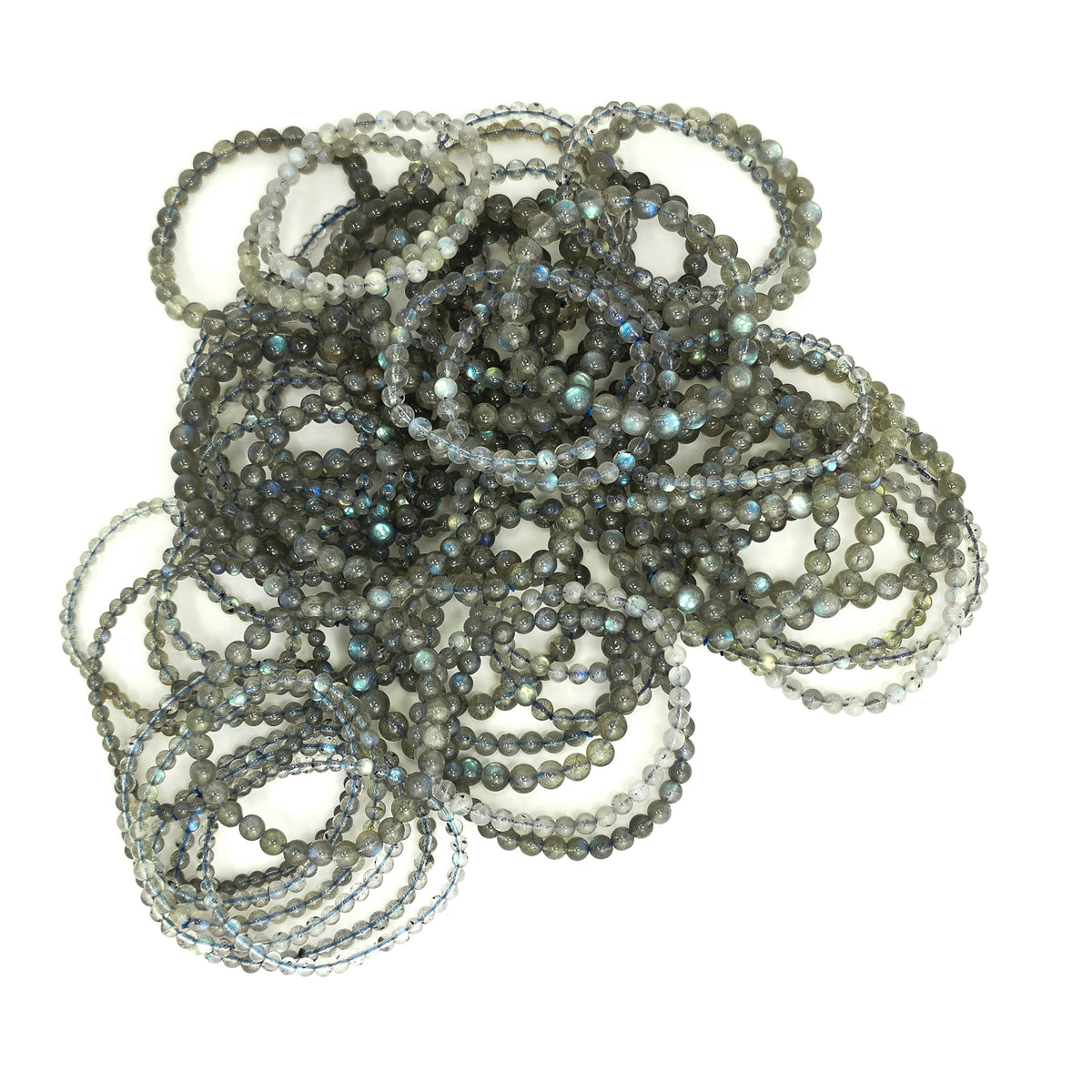 Labradorite Round bead bracelet.