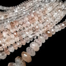 玫瑰石英 - 大刻面漸層 - 珠項鍊