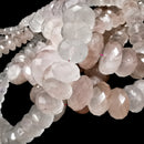 玫瑰石英 - 大刻面漸層 - 珠項鍊