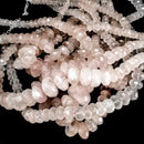 玫瑰石英 - 大刻面漸層 - 珠項鍊