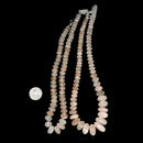 玫瑰石英 - 大刻面漸層 - 珠項鍊