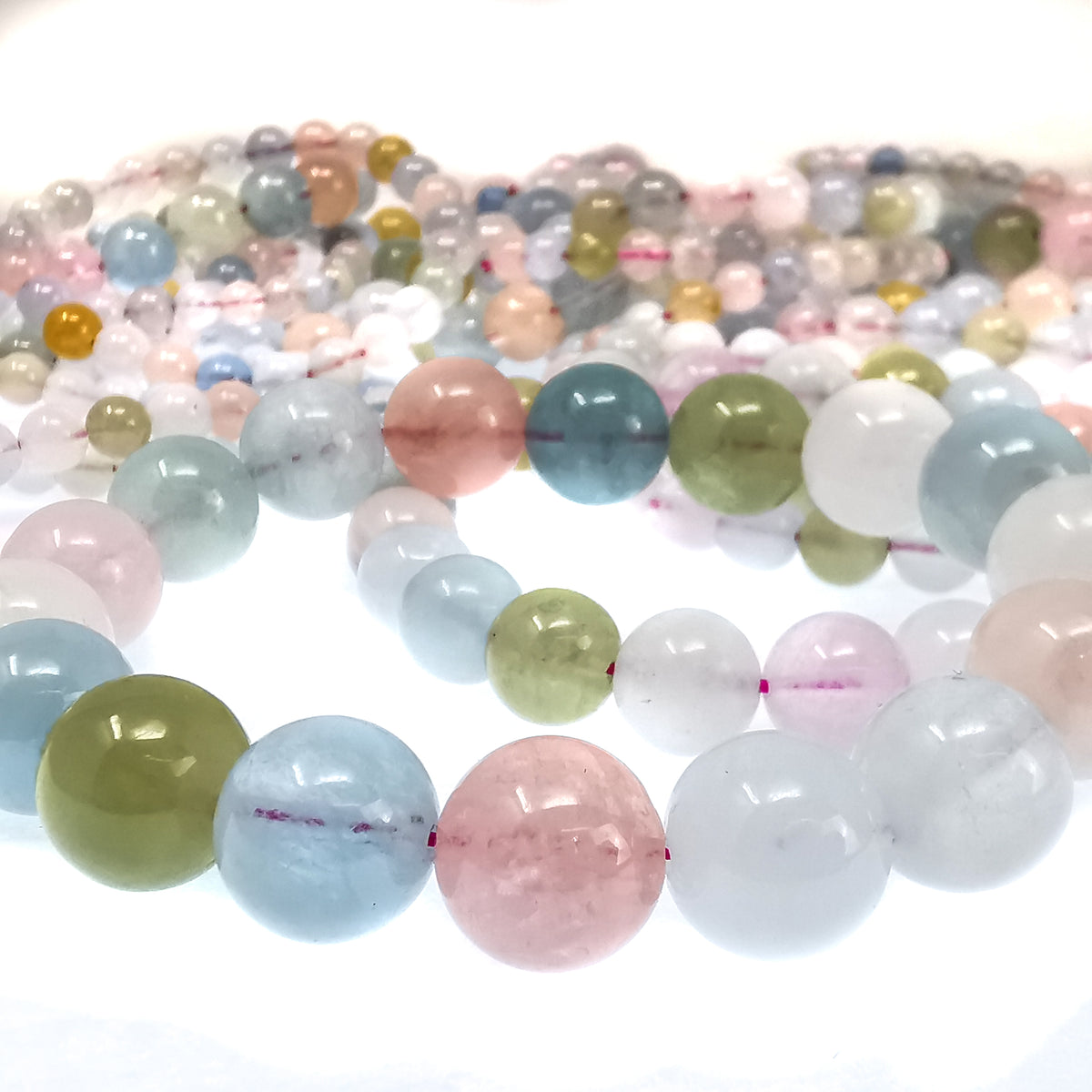 Beryl bead bracelet.