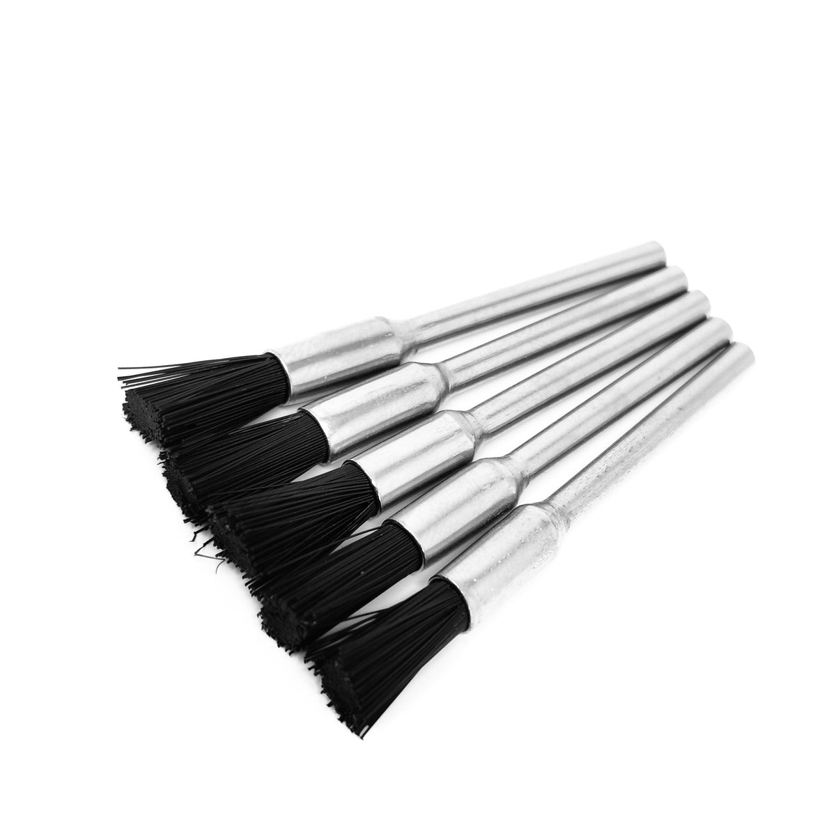 Black Bristle Brush small 5pcs, made of nylon.