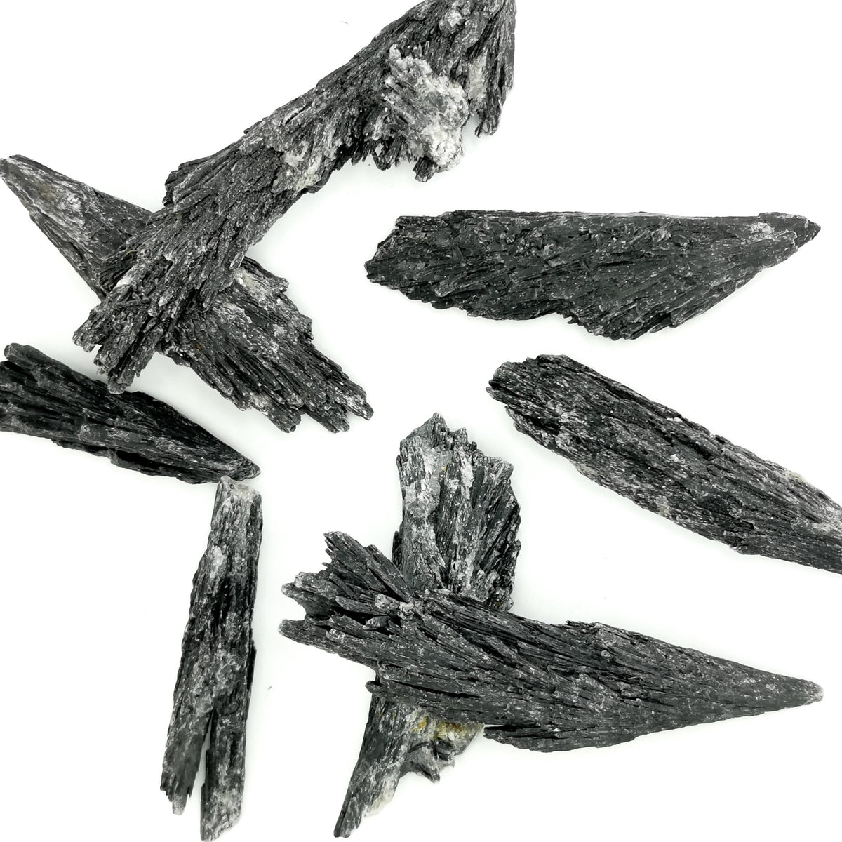 Black Kyanite Fan specimen from Brazil.