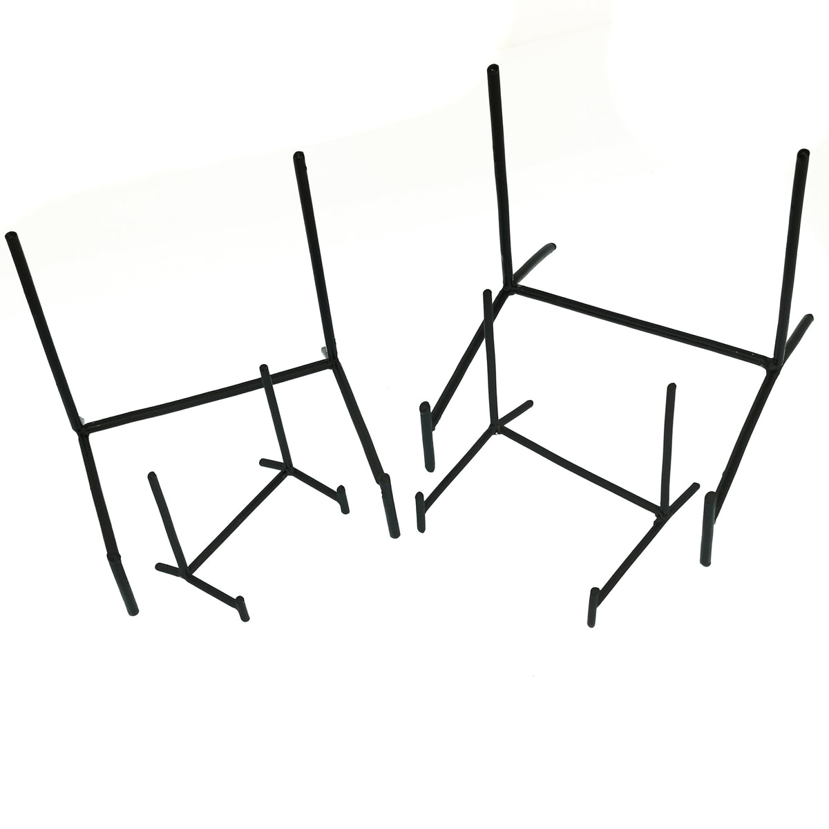 Black Upright Steel Slab Stand display.