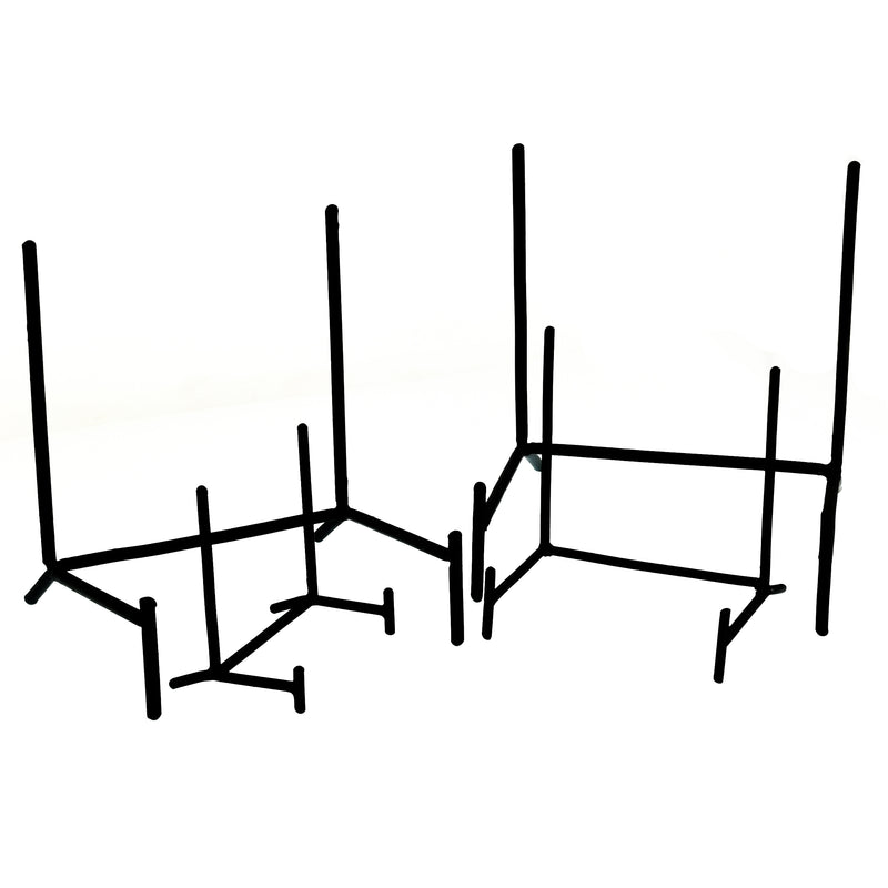 Black Upright Steel Slab Stand - Display