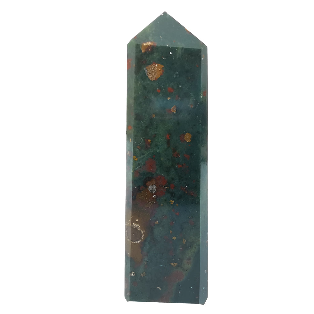 Bloodstone obelisk, a variety of chalcedony.