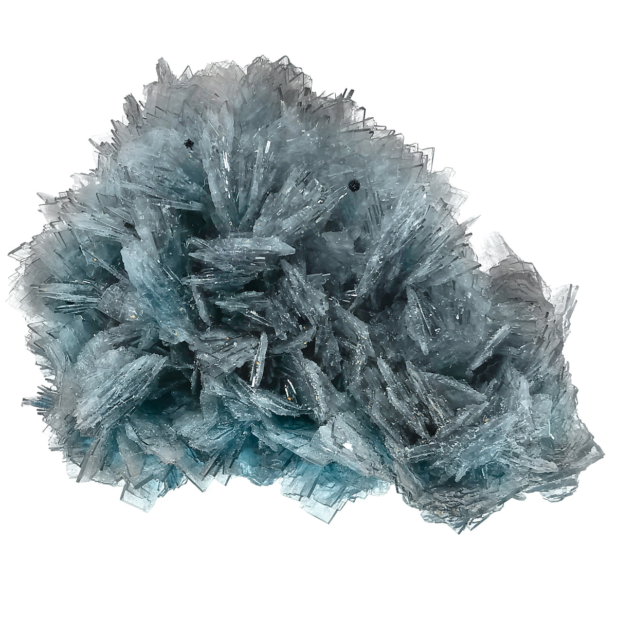 Blue Barite mineral specimen, barium sulfate, from Cavnic, Romania.
