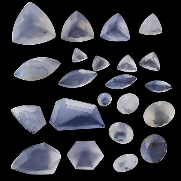 Blue Chalcedony - Facet