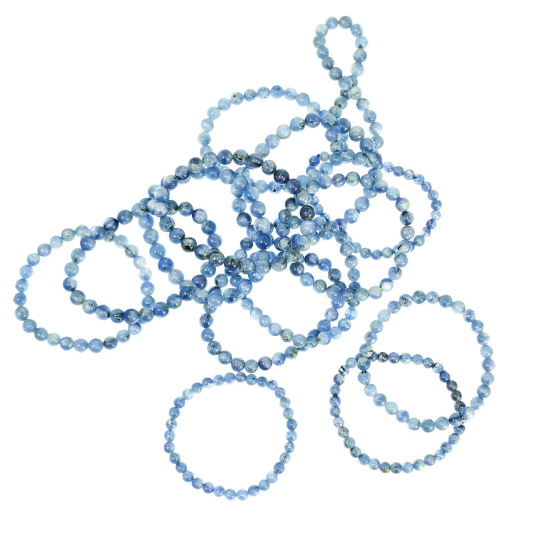 藍色藍晶石 - 珠子手鍊