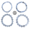 Blue Chalcedony - Bead Bracelet