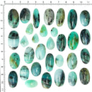 蓝色蛋白石 - 凸圆形