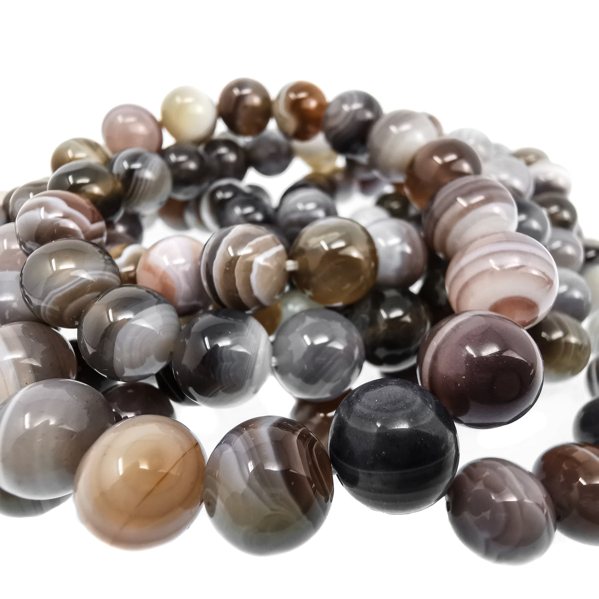 Botswana Agate bead bracelet.