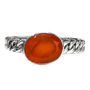 编织绳纯银 - 戒指