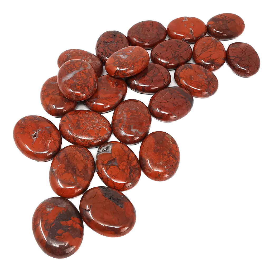 Brecciated Red Jasper mini palm stone.