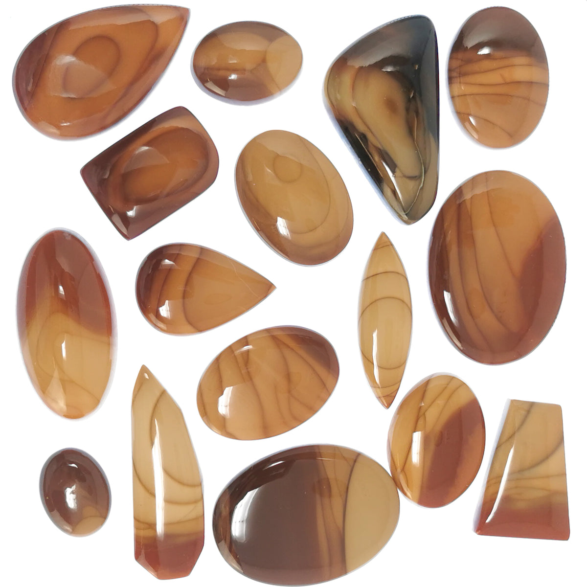 Bruneau Jasper cabochon from Idaho, USA.