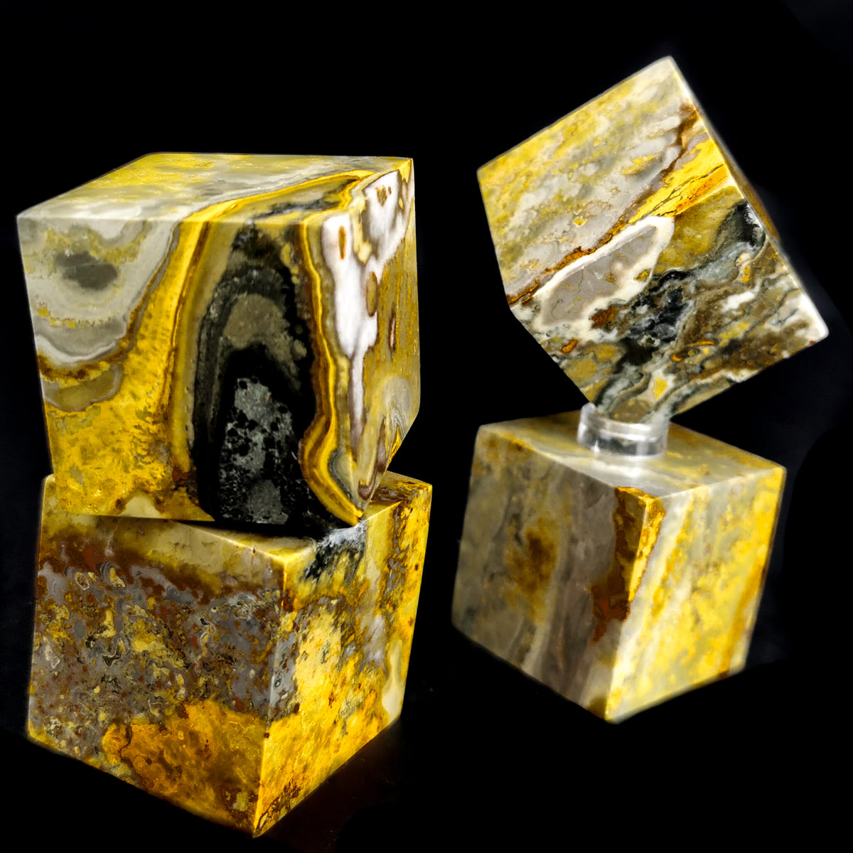 Bumblebee Jasper cube.
