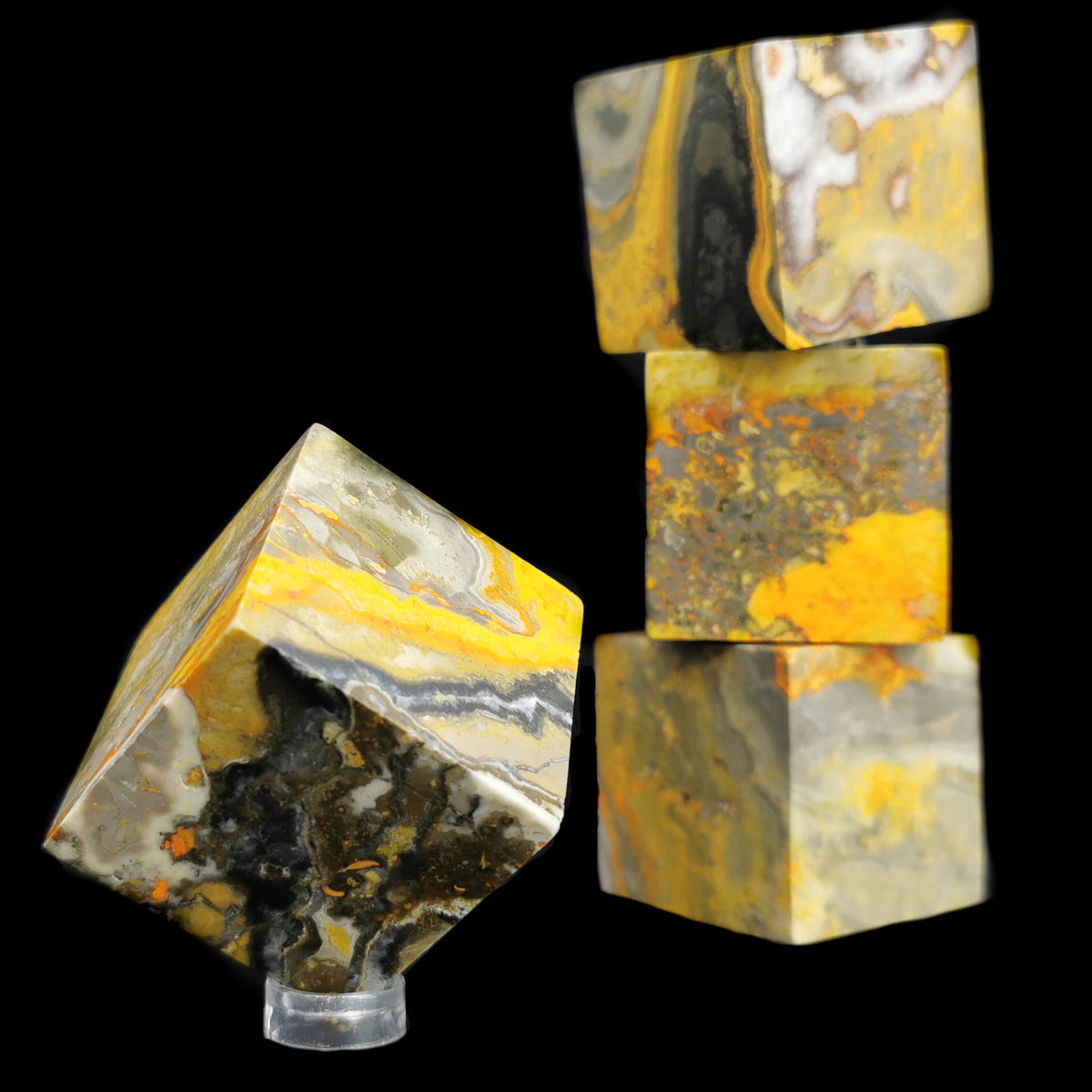 Bumblebee Jasper cube.