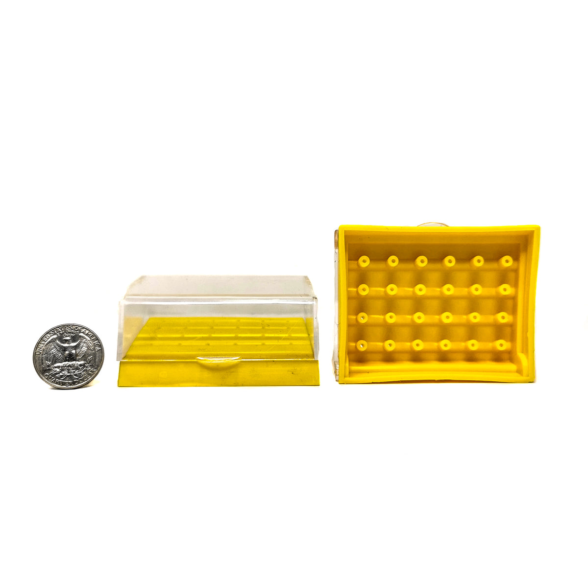 Dental Burr Holder 24 hole, made of plastic.