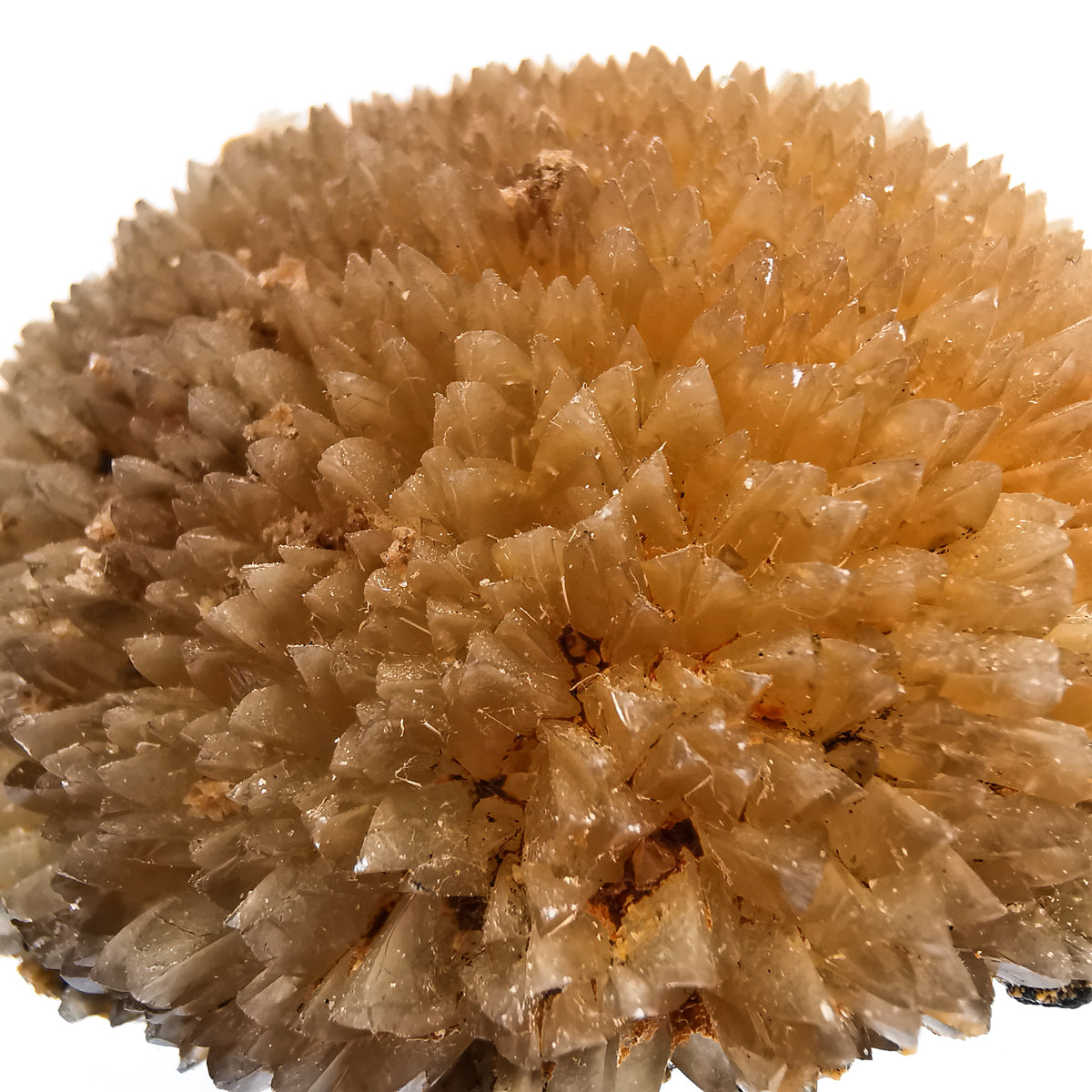 Calcite Puff Ball specimen, calcium carbonate, from Morocco.
