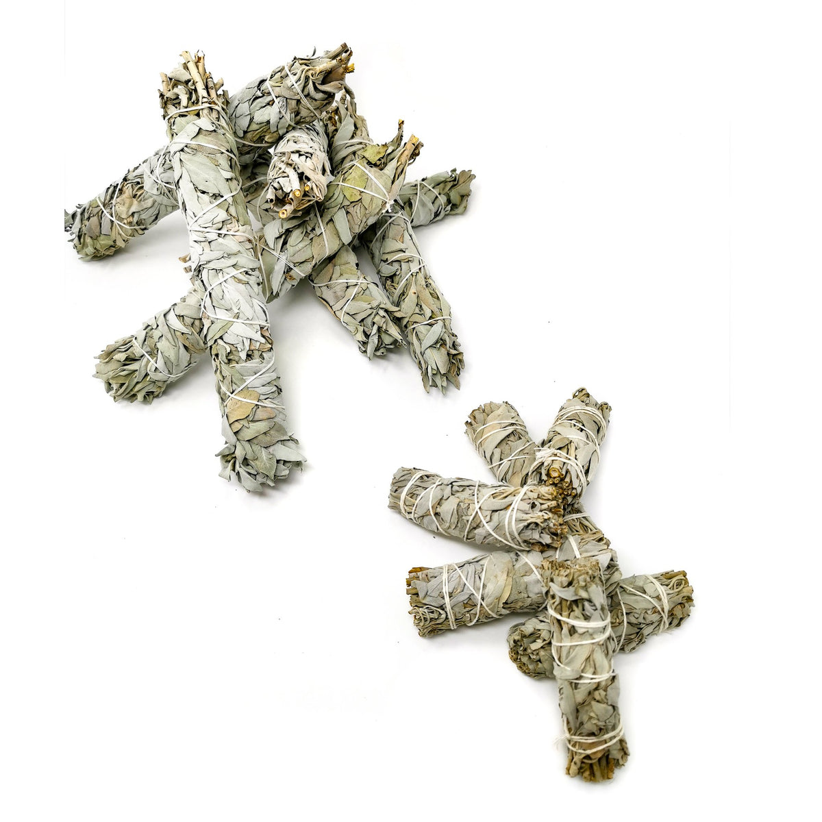 White sage smudge stick from California – group of small sticks