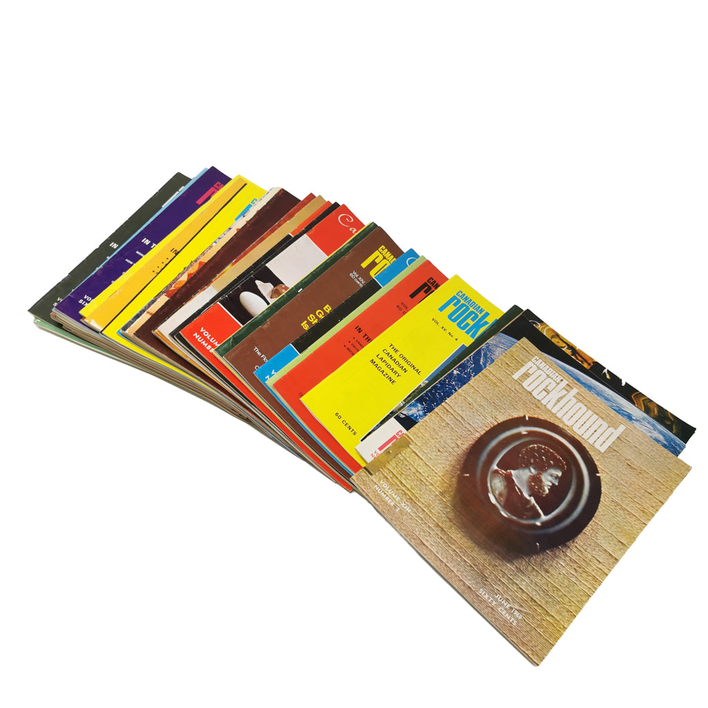 The Canadian Rockhound Magazine, made of paper.