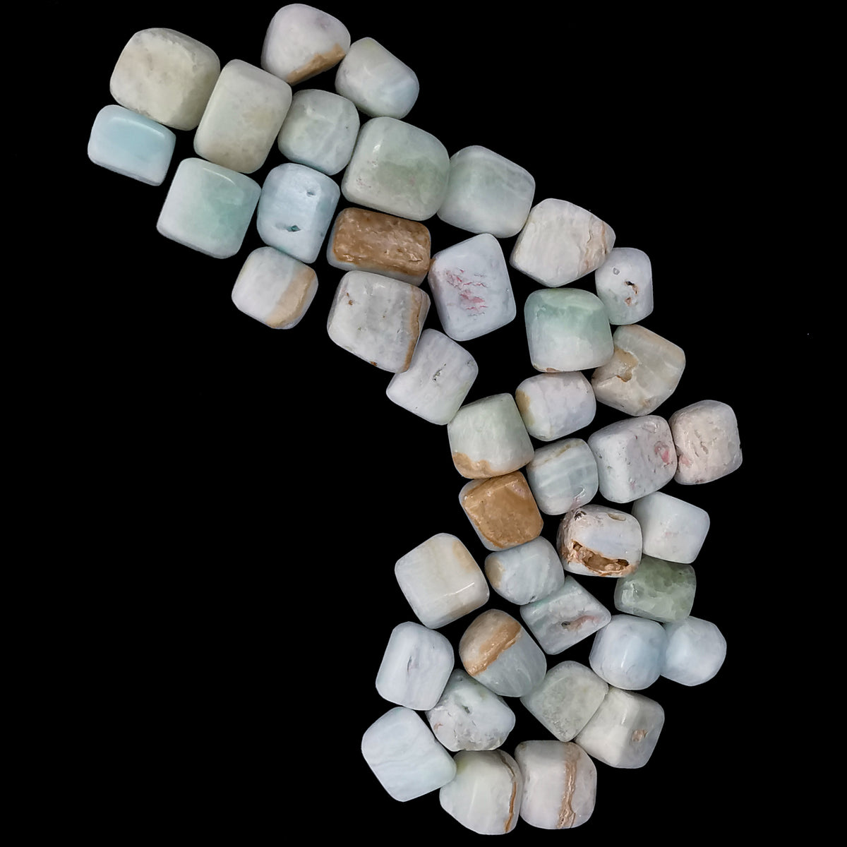 Caribbean Blue Calcite tumble.
