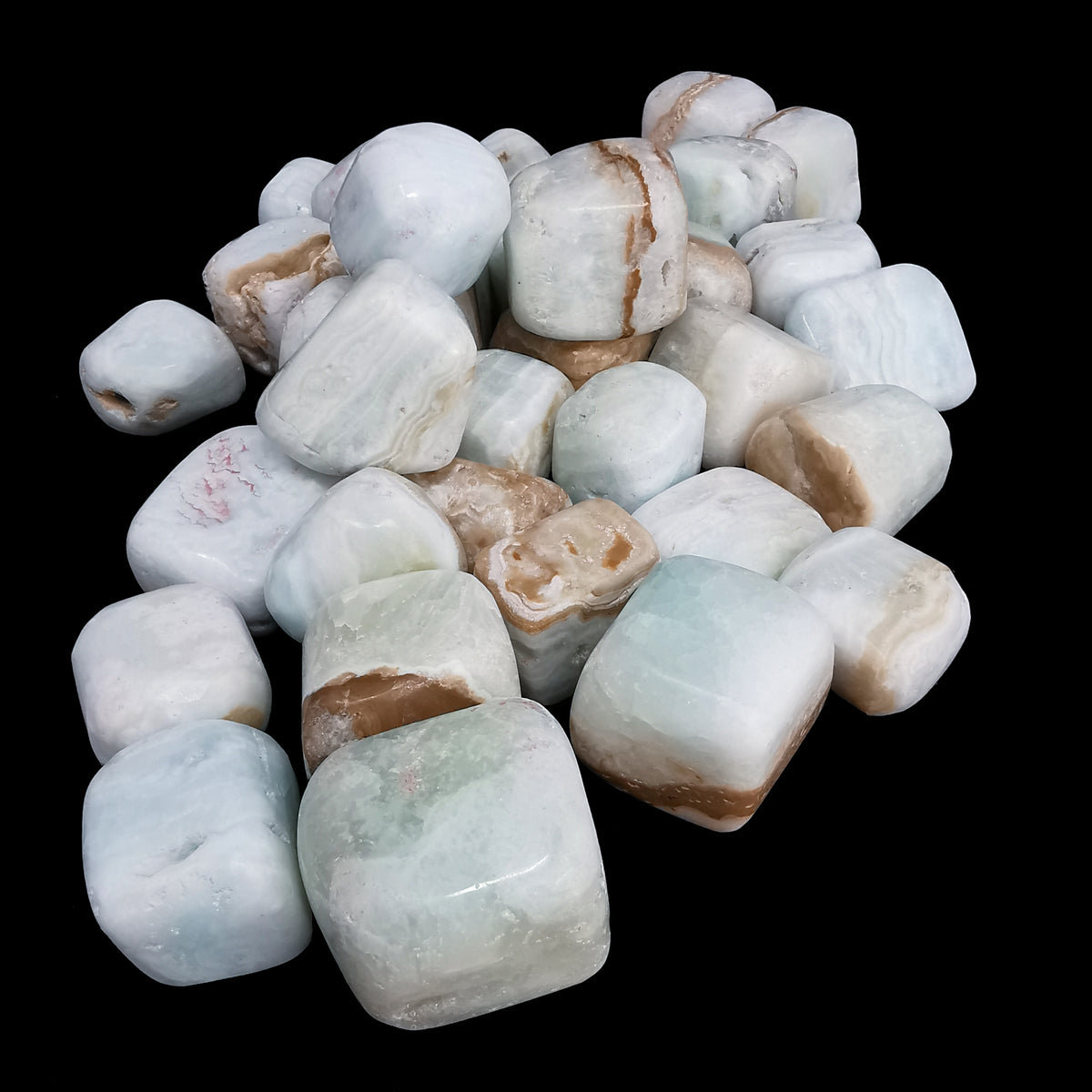 Caribbean Blue Calcite tumble.