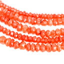 红玉髓 - 刻面 - 珠项链