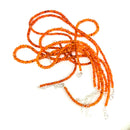 红玉髓 - 刻面 - 珠项链