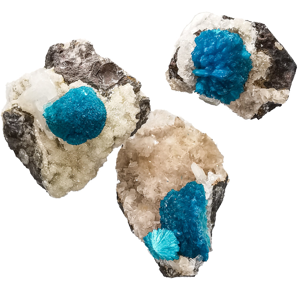 Cavansite specimen from Wagholi Quarries, Maharashtra, India.