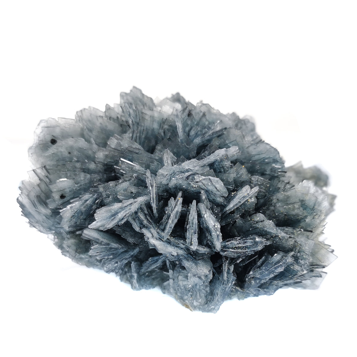 Blue Barite mineral specimen, barium sulfate, from Cavnic, Romania.