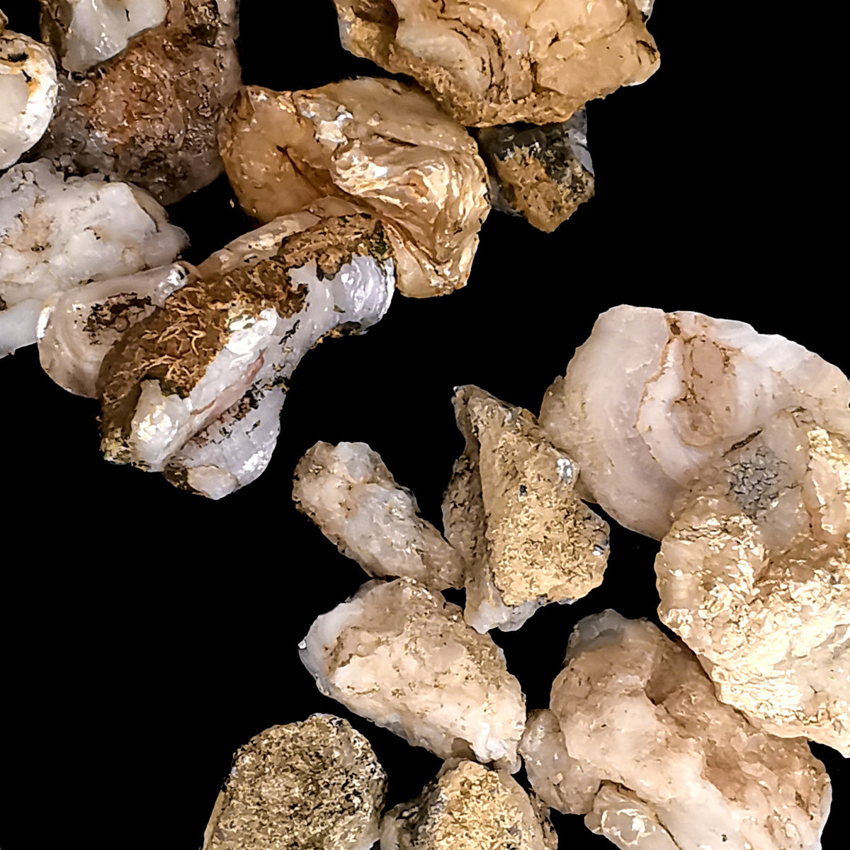 Chalcedony Rose specimen, a variety of chalcedony, dug by Rubble Rock and Gem.