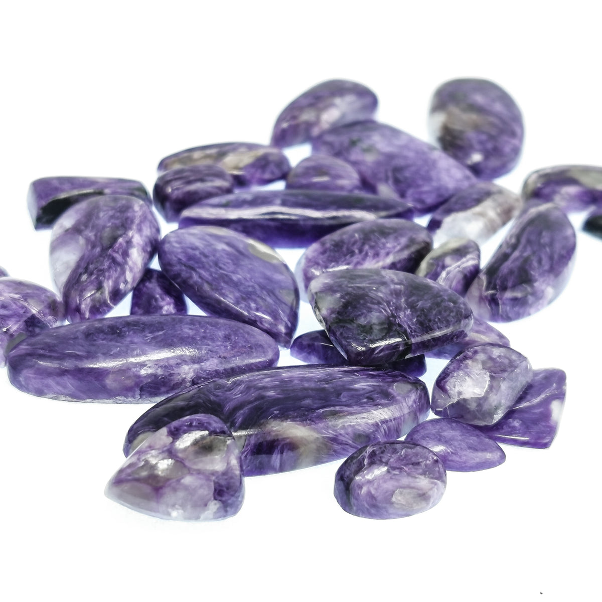 Charoite cabochon from Russia.