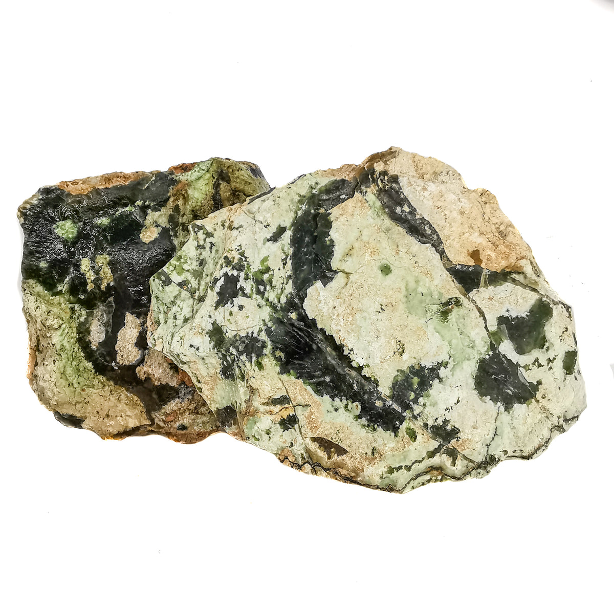 Chrome Chalcedony rough, a variety of chalcedony, from Newman, Pilbara Region, Western Australia, Australia.