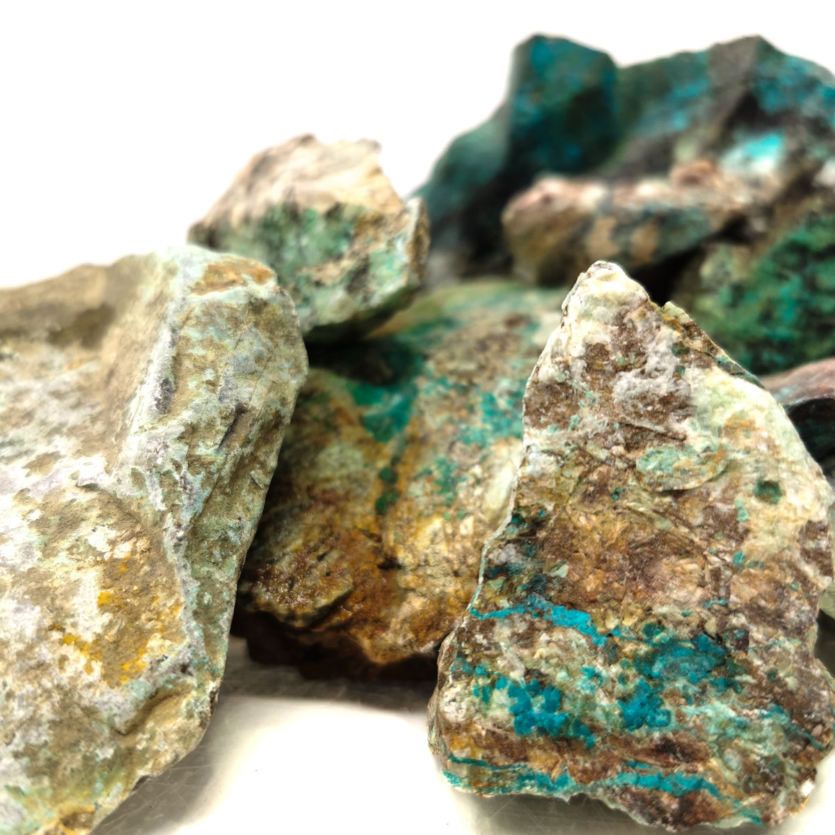 Chrysocolla specimen from Arizona, USA.