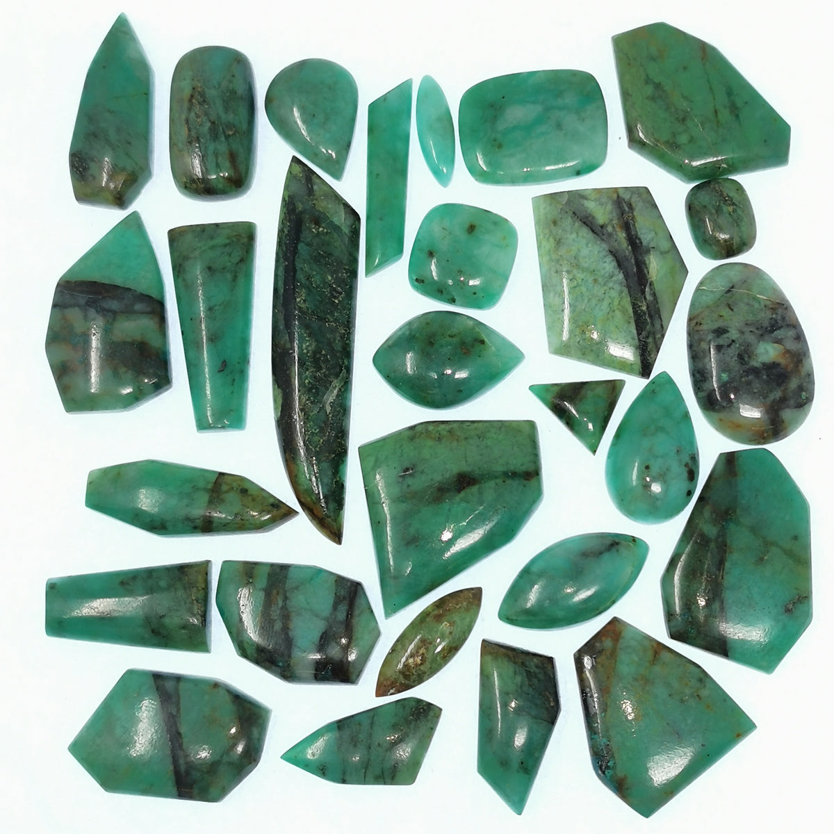 Chrysocolla cabochon from Arizona, USA.