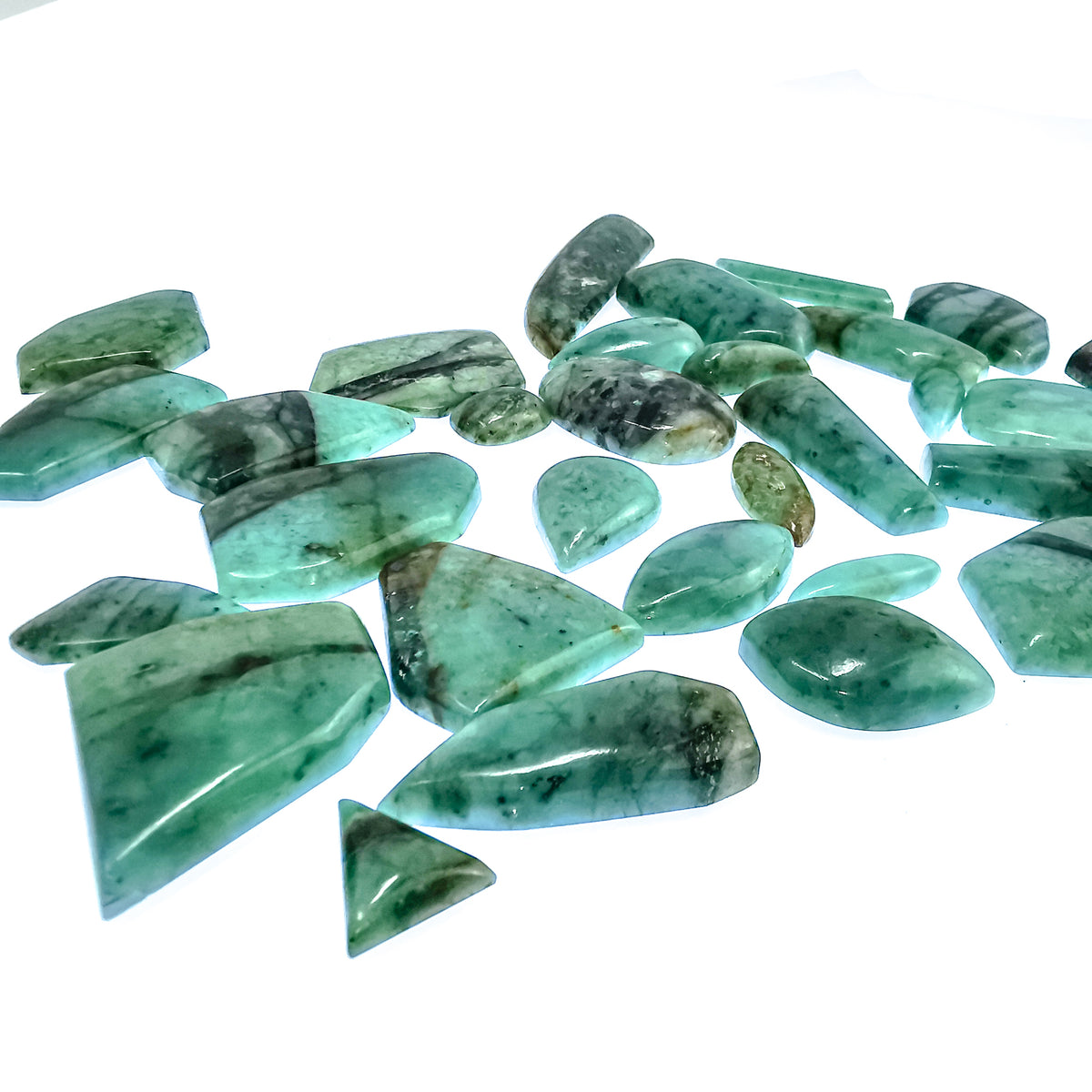 Chrysocolla cabochon from Arizona, USA.