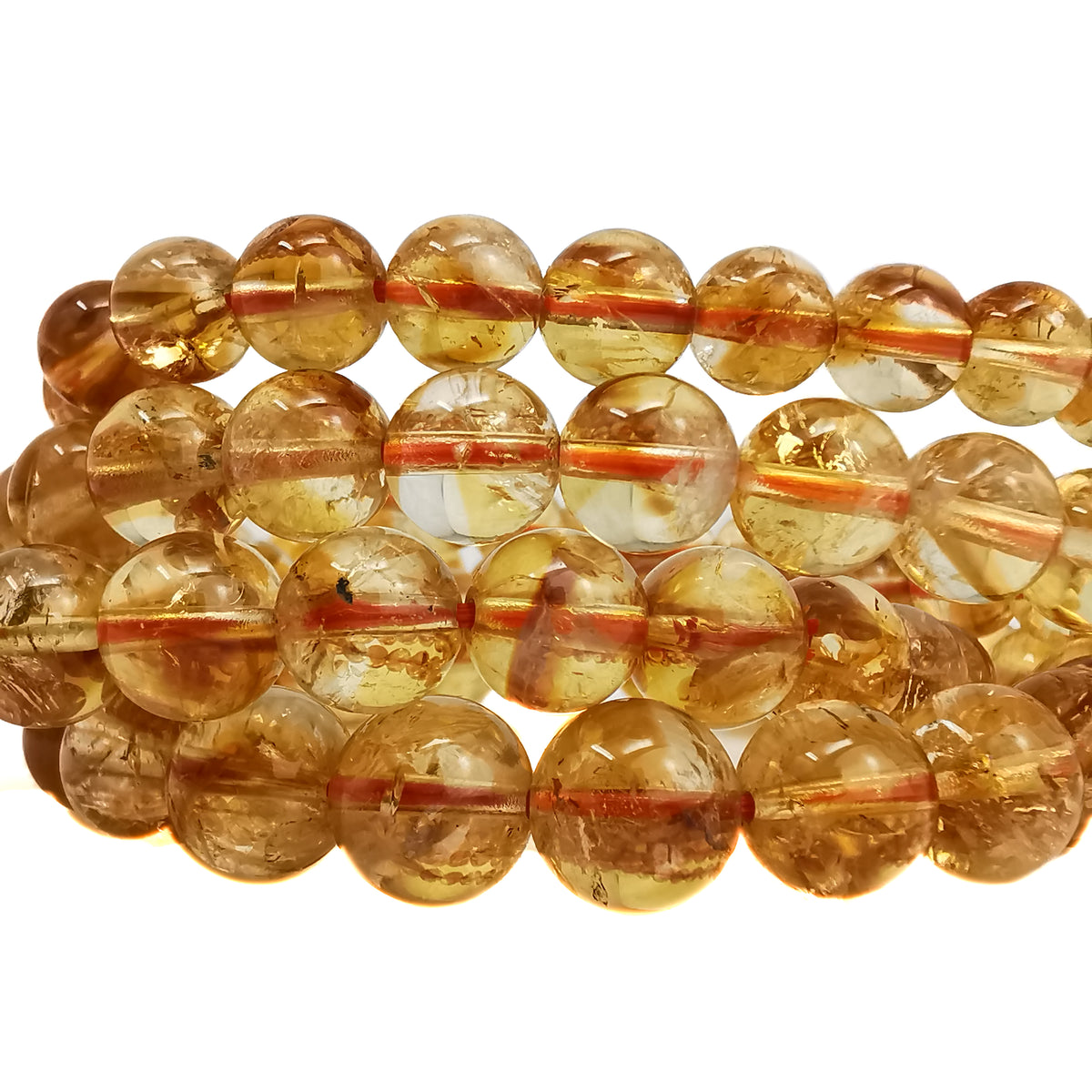 Citrine bead bracelet.