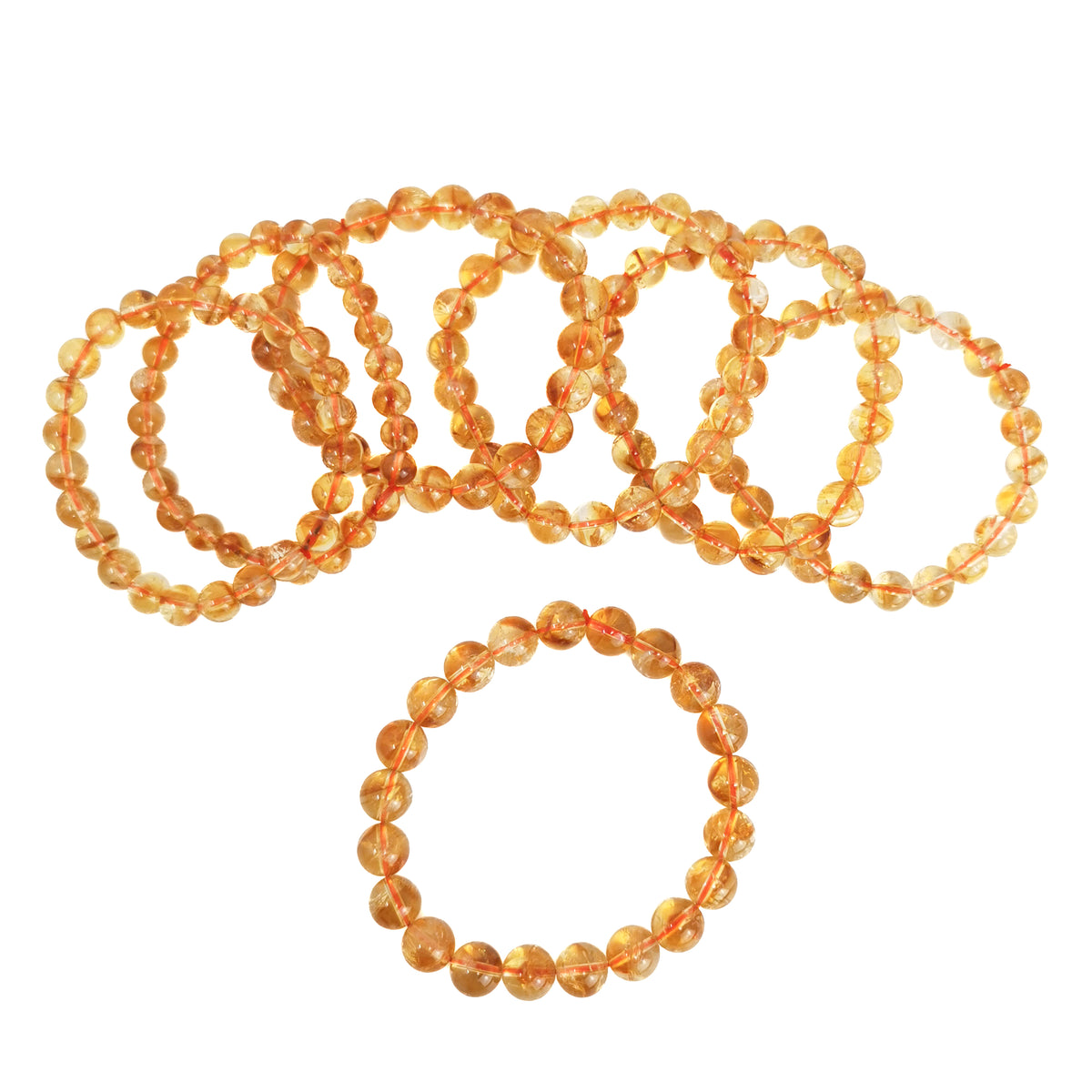 Citrine bead bracelet.