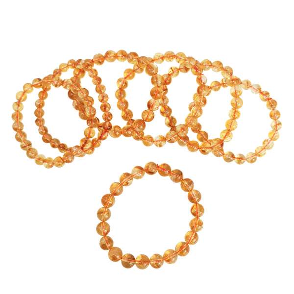 黄水晶 - 珠子手链