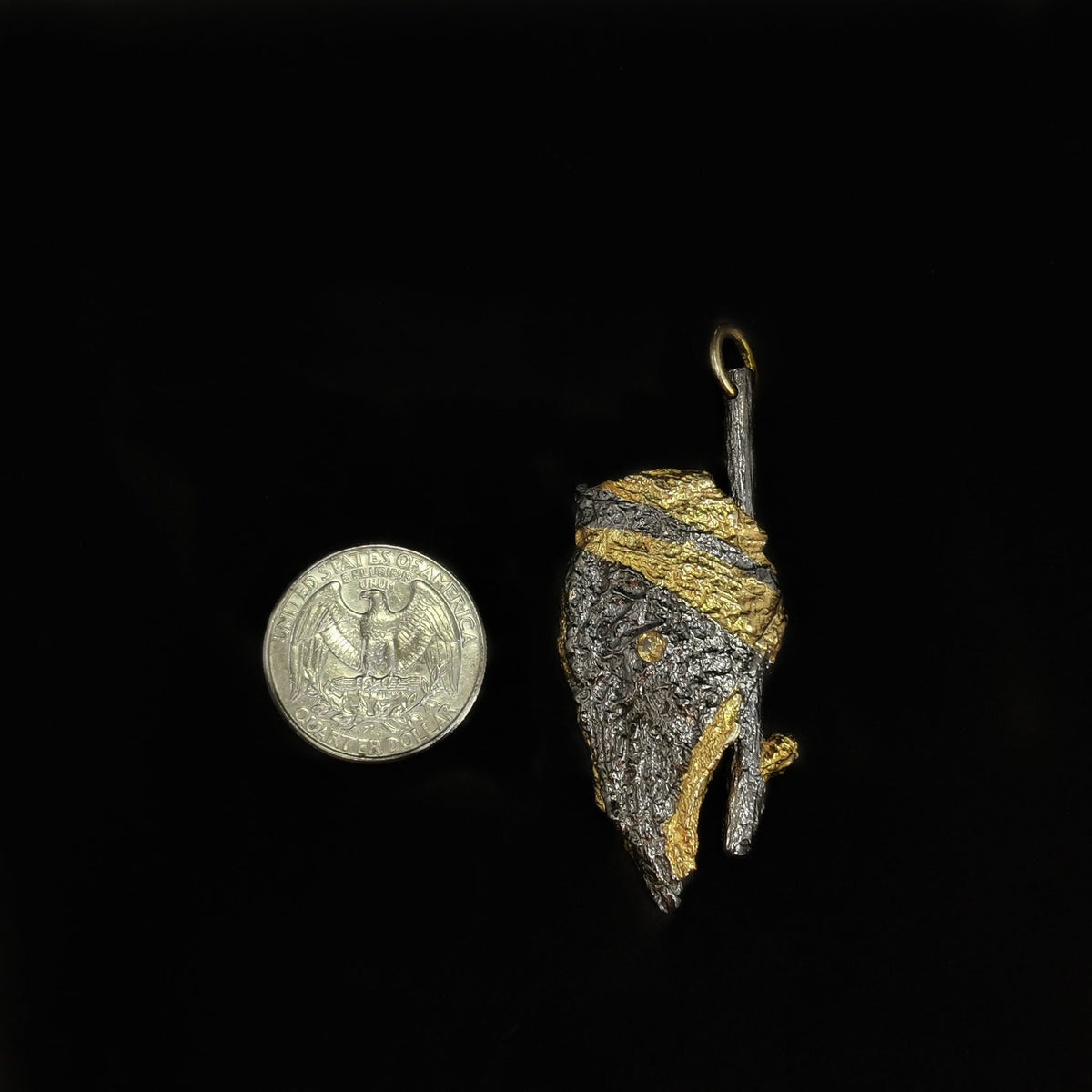 Citrine Shield pendant.
