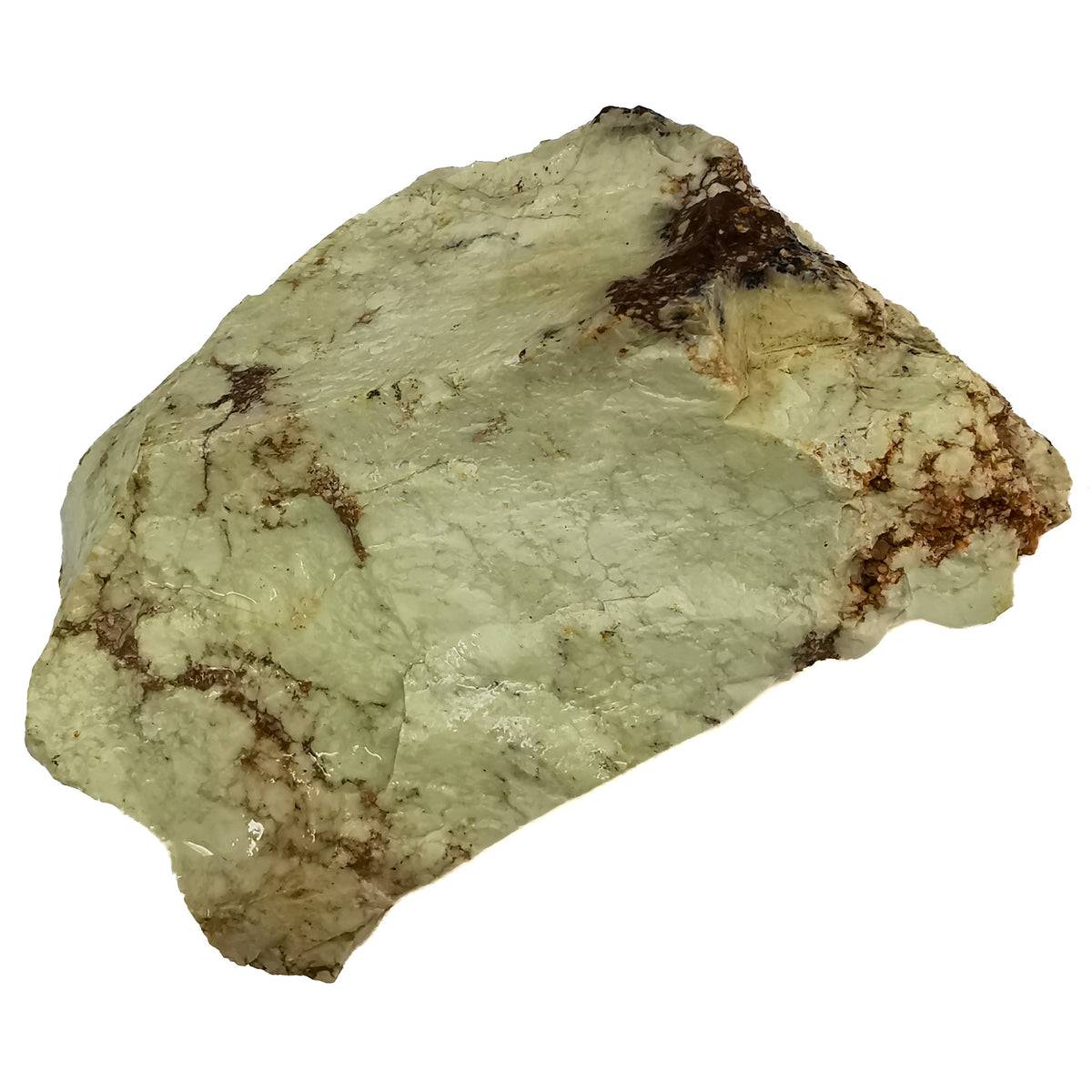 Citron Chrysoprase rough, a variety of chalcedony, from Laverton, Laverton Shire, Western Australia, Australia.