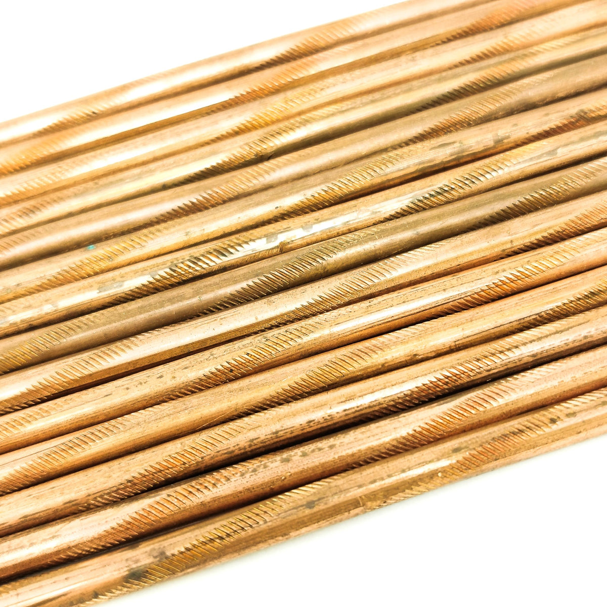 Copper Rods for Pressure Flaking 2pcs, made of hardened copper.