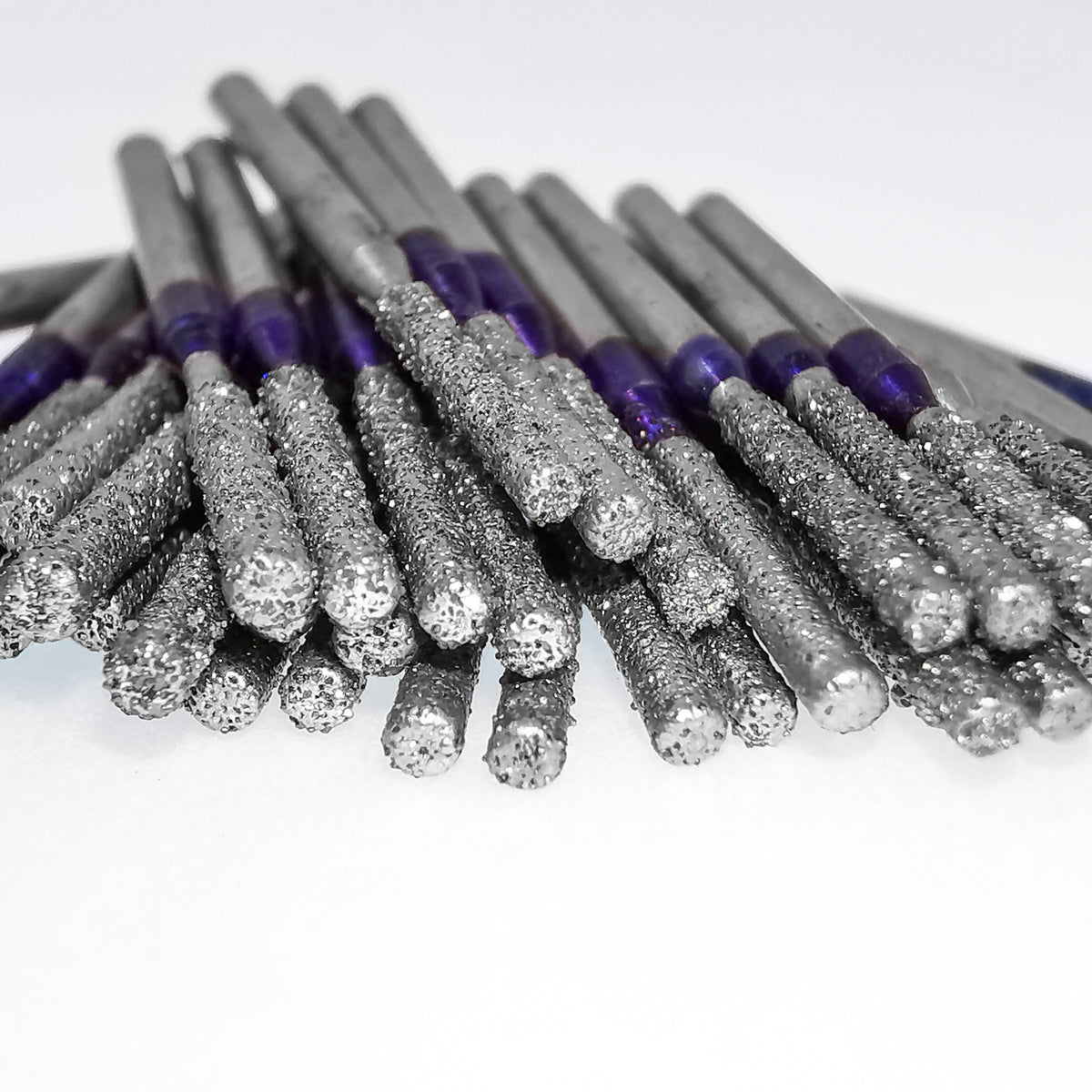 Cylinder Dental Burr 5pcs, made of steel plated with diamond.