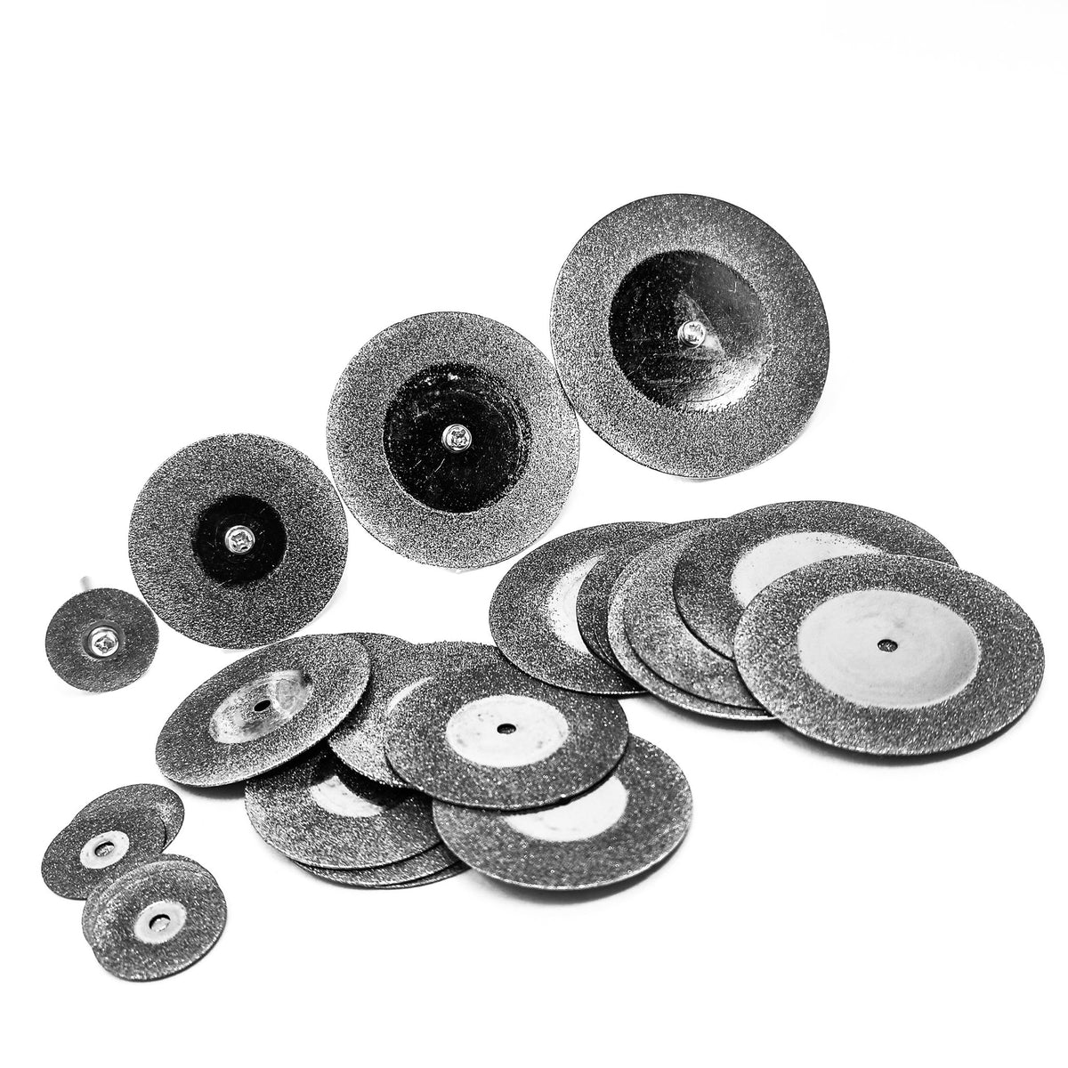 Diamond Cut Off Wheel saw, made of metal plated with diamond.
